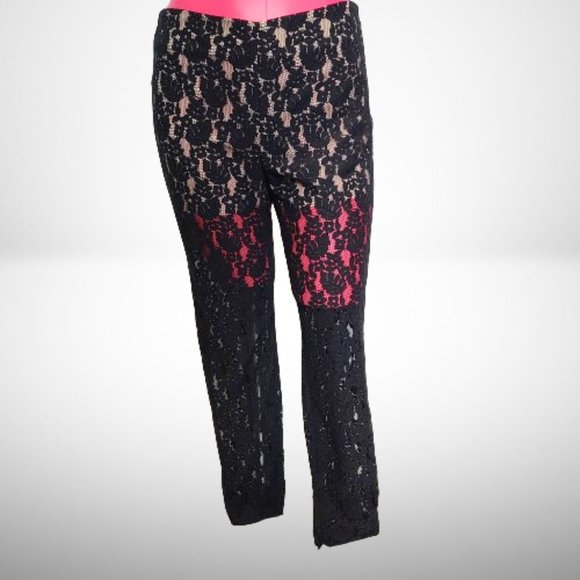RED VALENTINO STUNNING LACE PATTERN LEG PANTS - Size: 40 - Picture 2 of 14